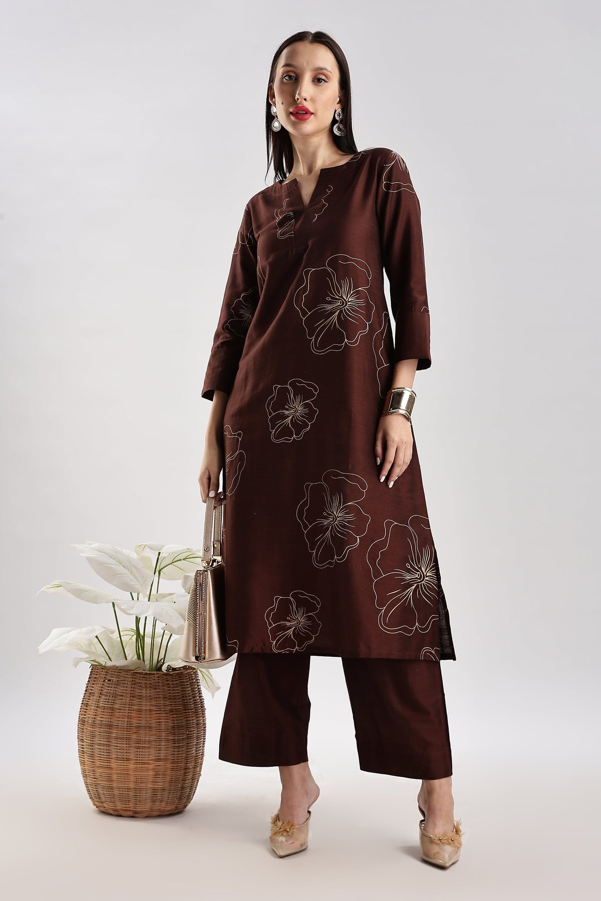 Cotton Silk Printed Set