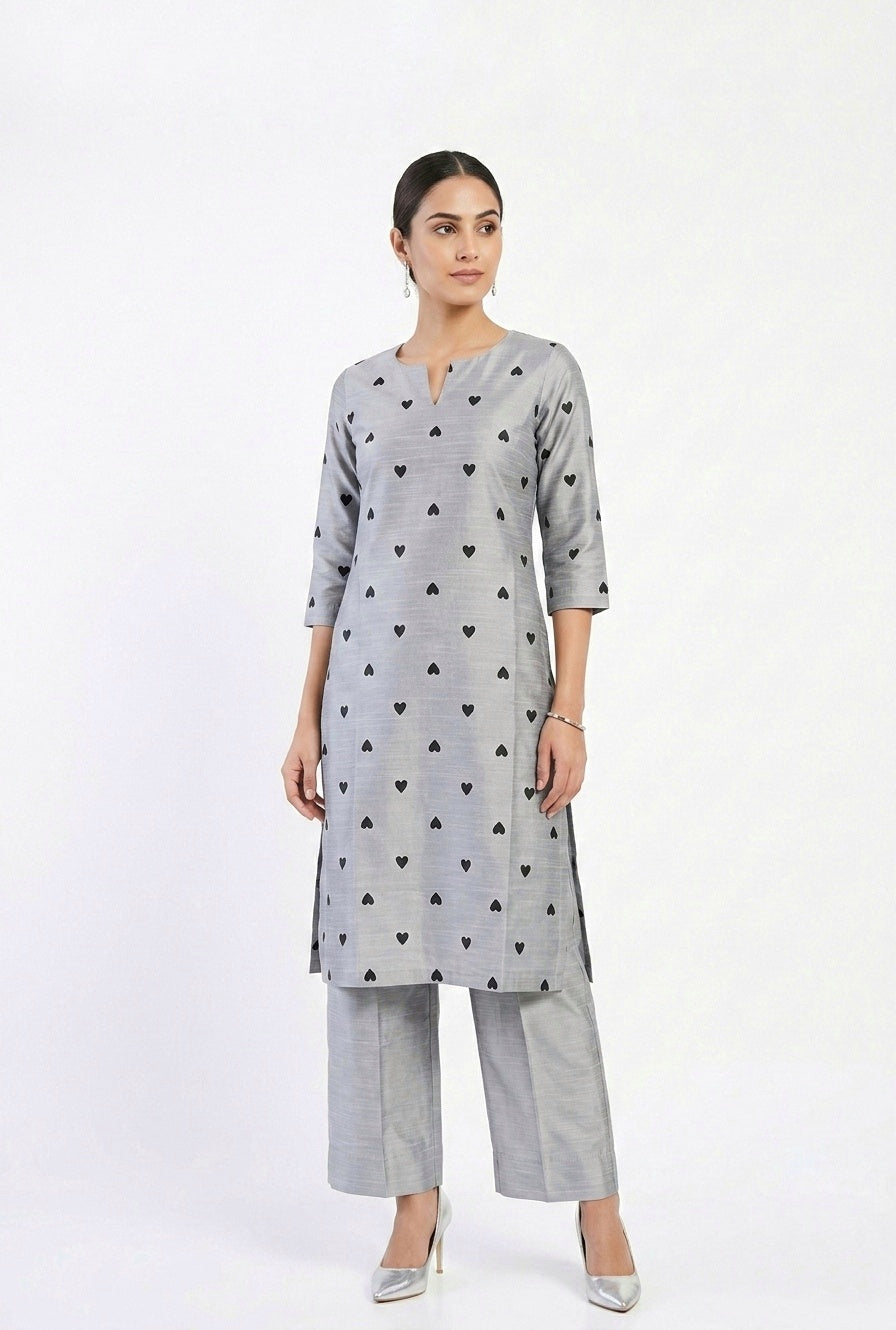 Cotton Silk Printed Set