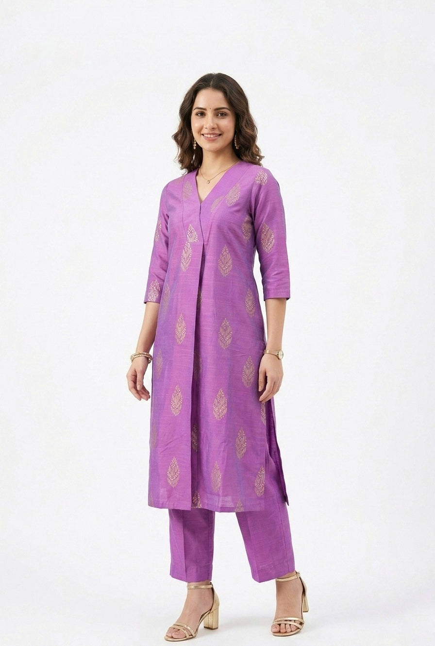 Cotton Silk Printed Set