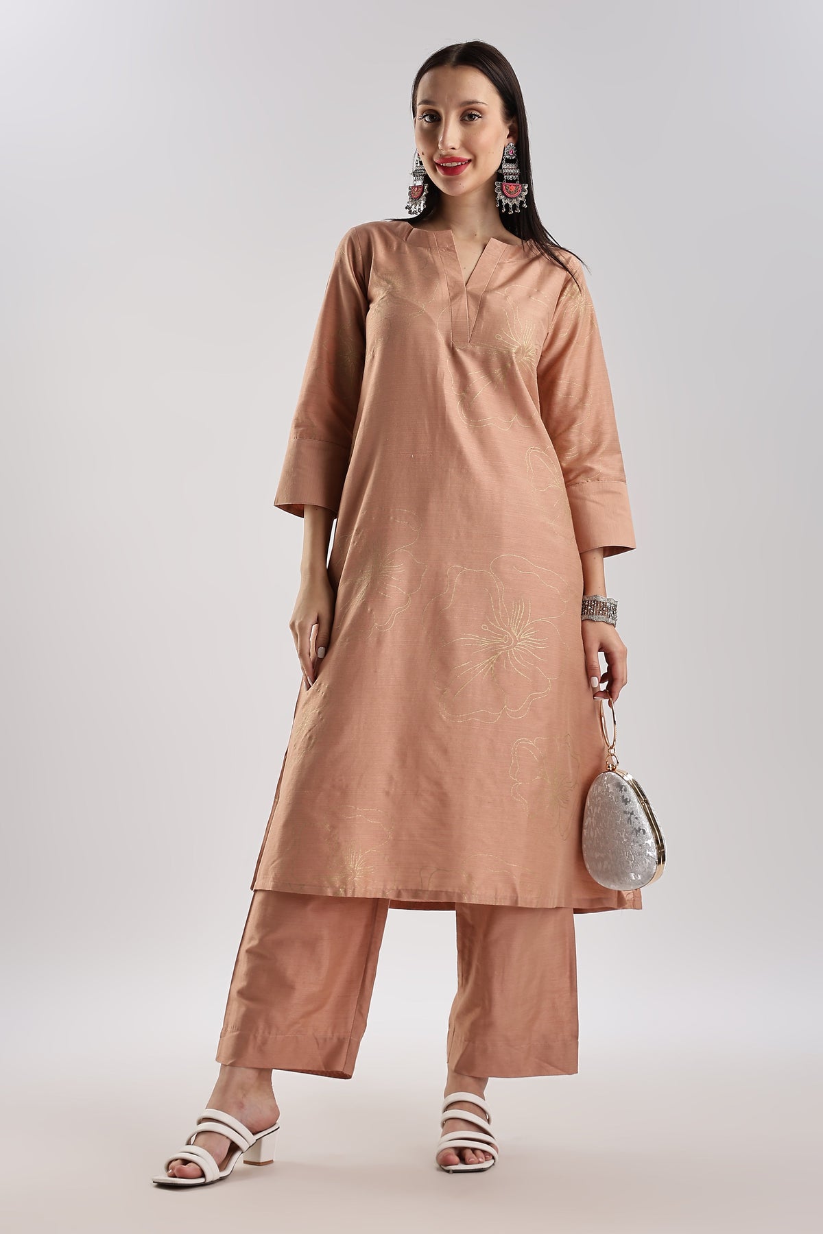 Cotton Silk Printed Set