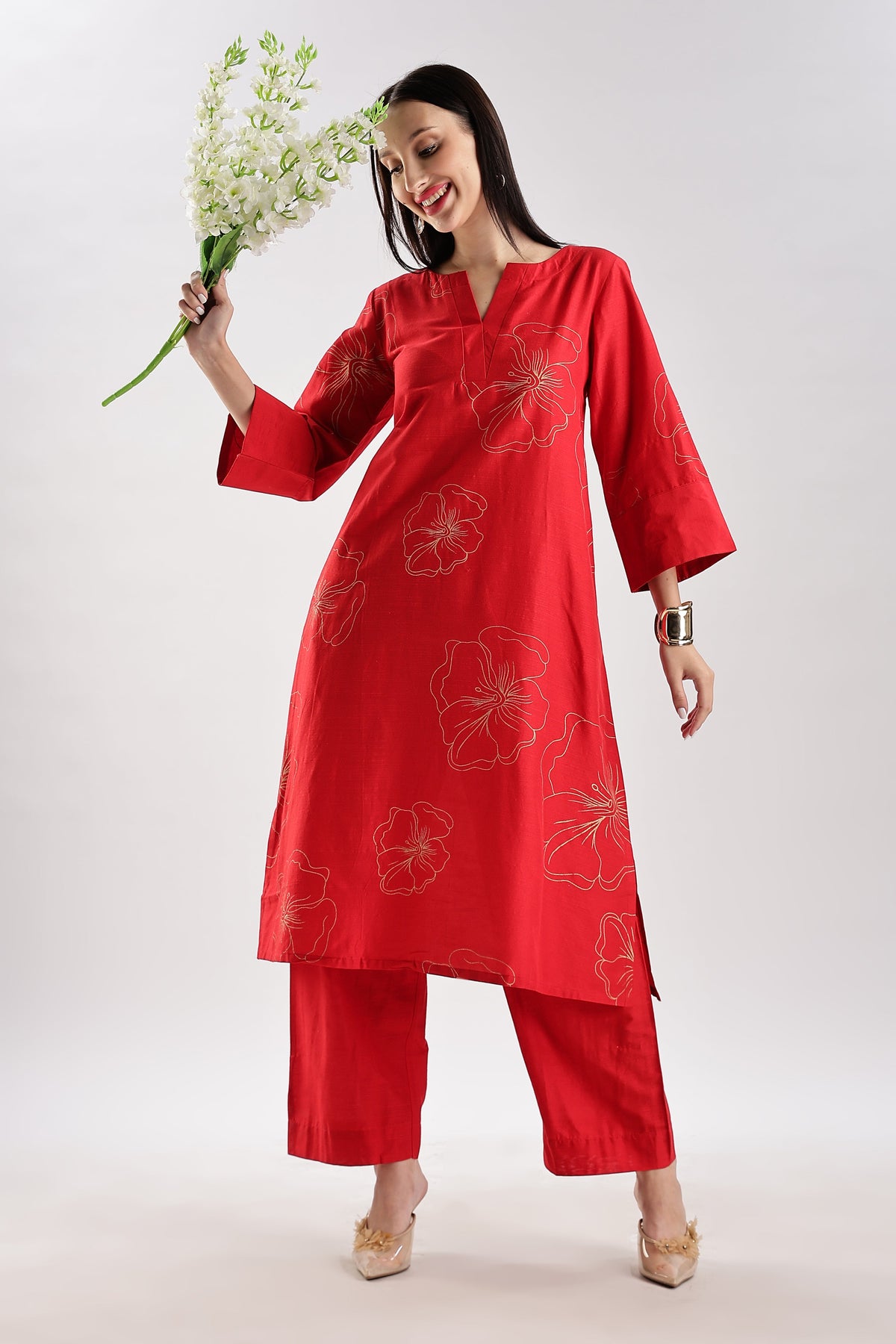 Cotton Silk Printed Set