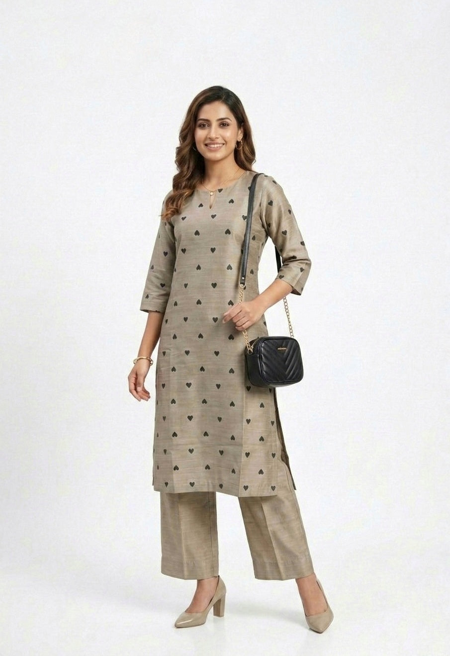 Cotton Silk Printed Set